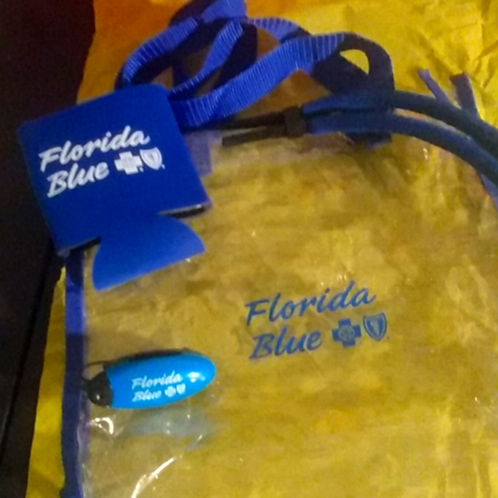 Florida Blue clear bag with bonus items